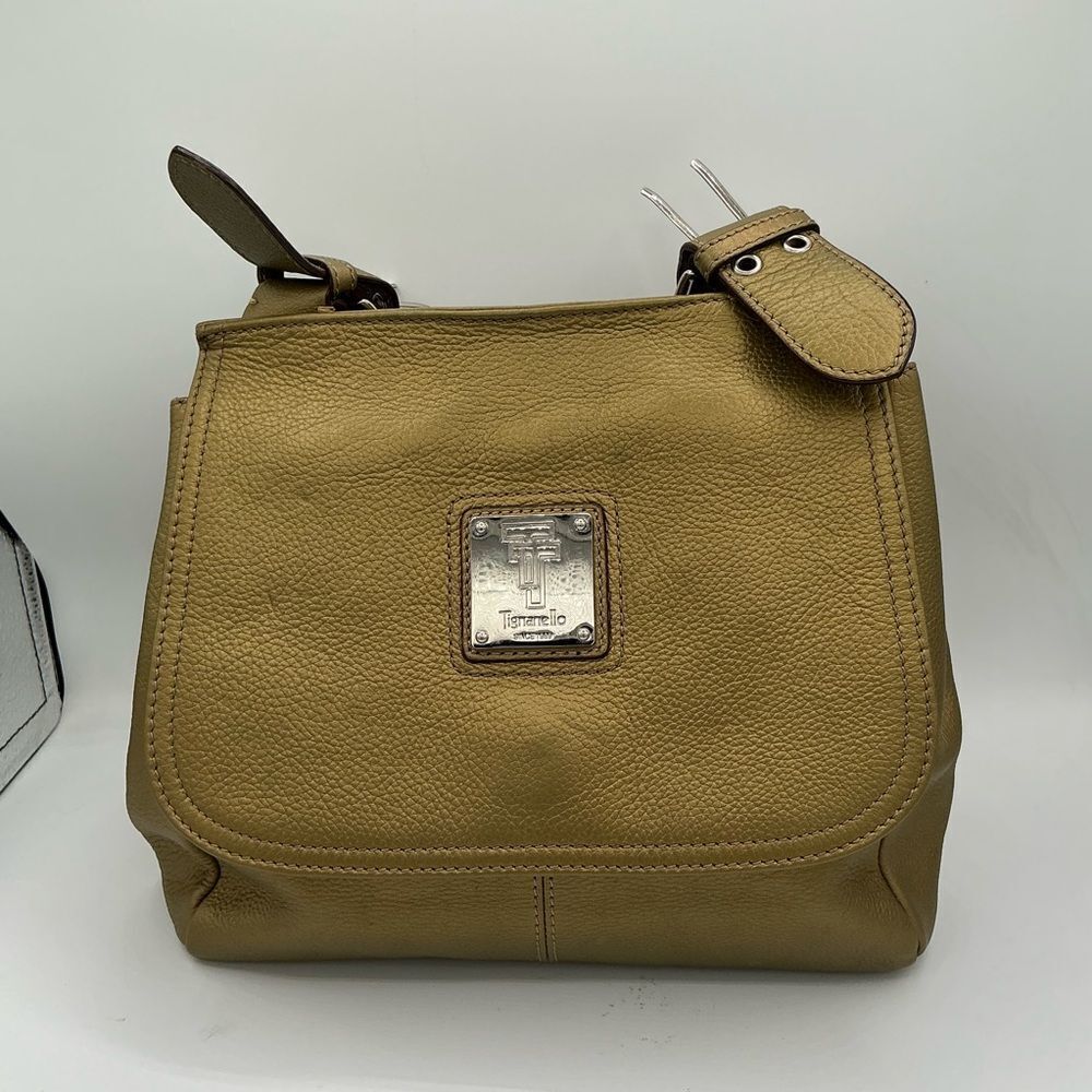 Tignanello greenish yellow Shoulder Bag
